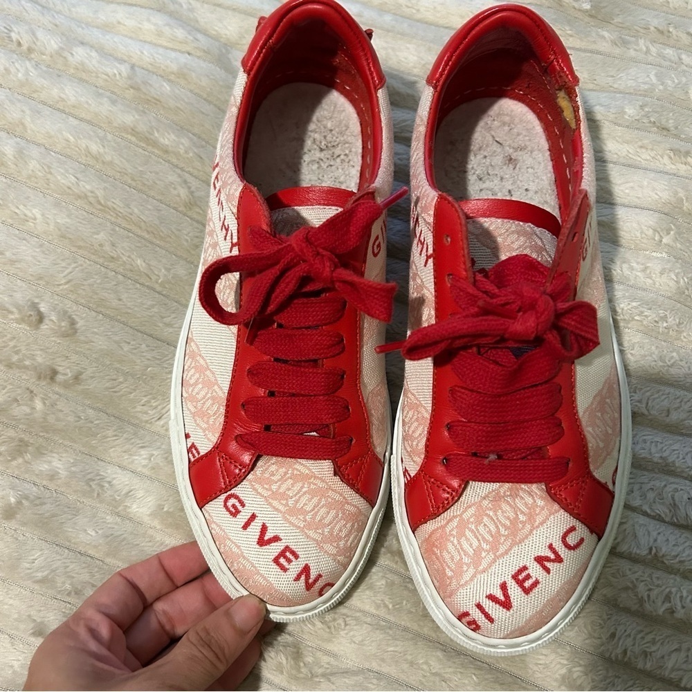 Givenchy Leather Printed Sneakers Size 37